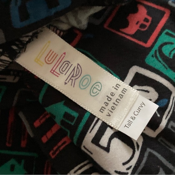 NWT LuLaRoe TC alphabet letter tiles teacher school Tall & Curvy LLR NEW - Picture 2 of 2